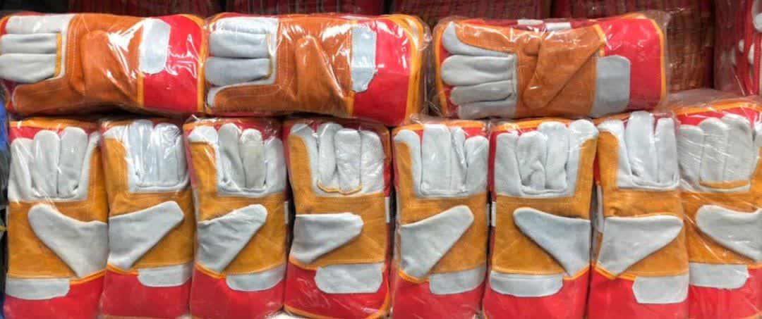 دستکش کف دوبل چرمی